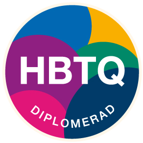 Vi är en hbtq-diplomerad verksamhet.