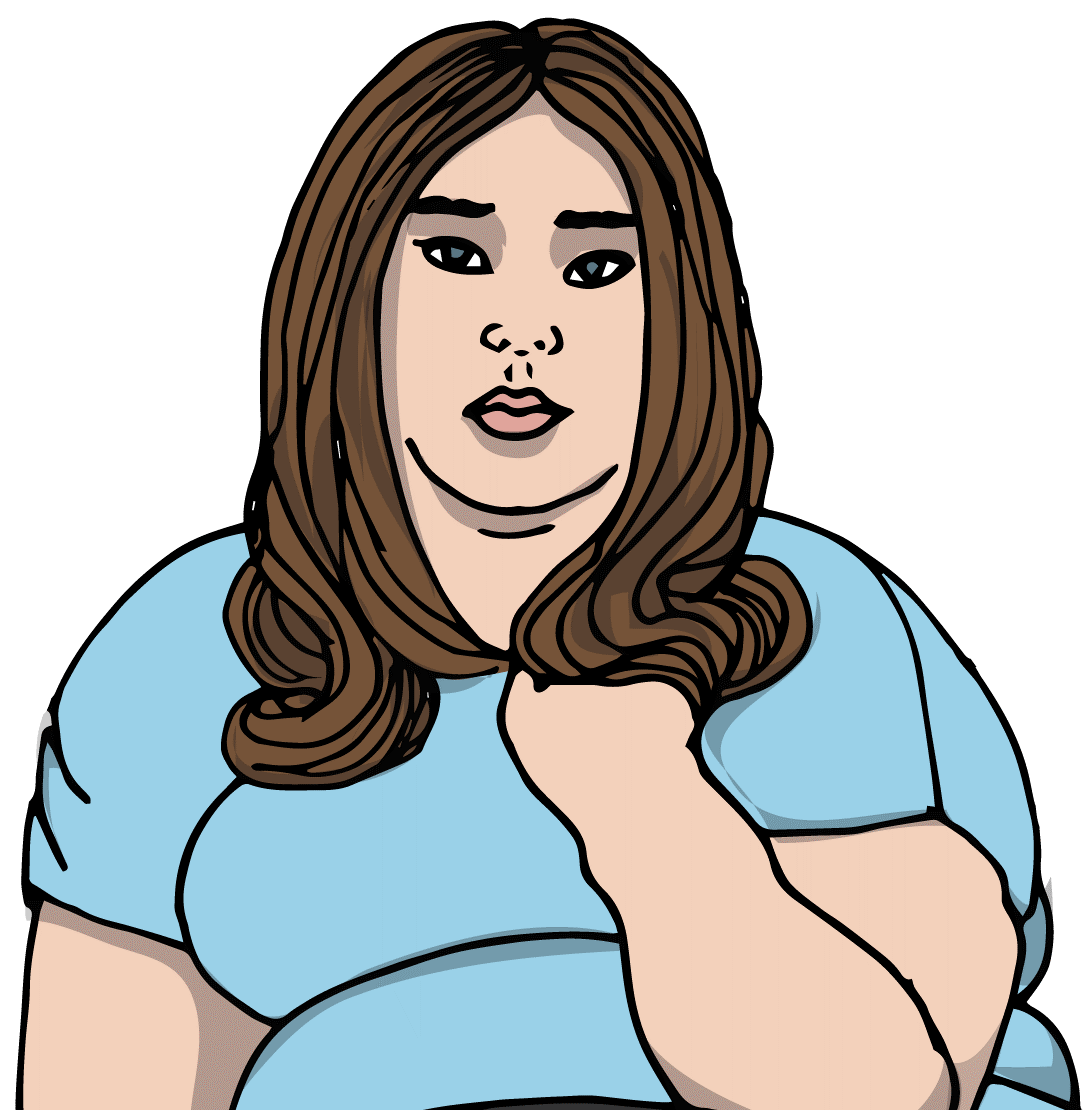 Person som ser fundersam ut. Illustration.