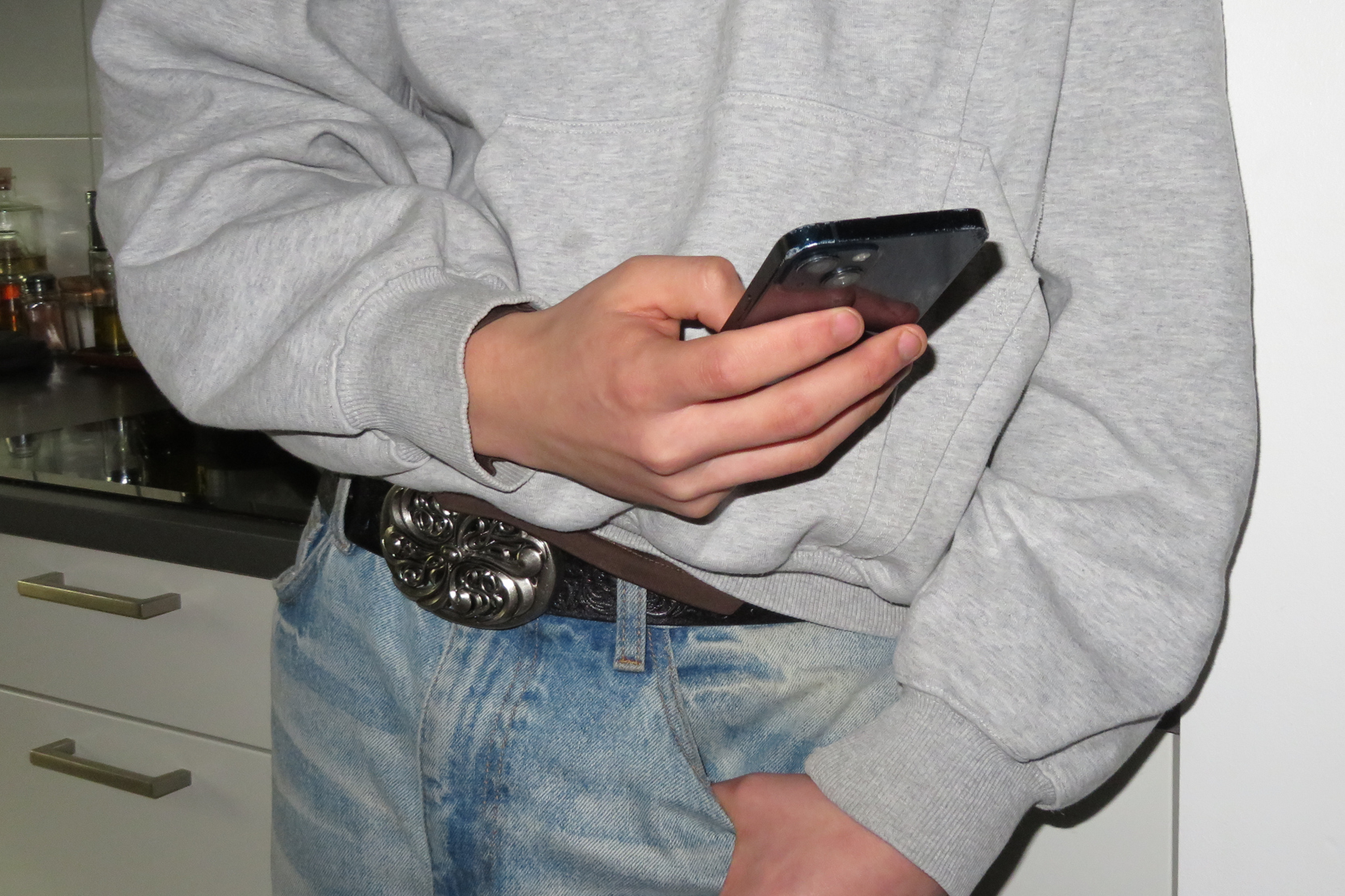 Betalapp i mobiltelefon. 