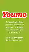 Outo med en kort text om Youmo. 