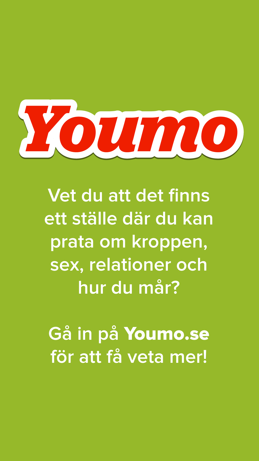 Outo med en kort text om Youmo.